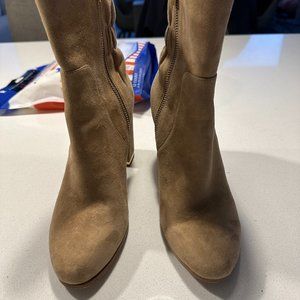 Michael Kors Tan Suede Ankle Boots size 8
